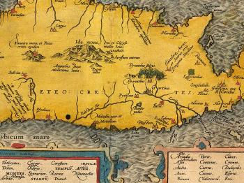 Crete by 
																			Abraham Ortelius