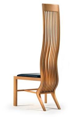 A “Monroe” chair by 
																	Arata Isozaki