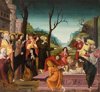 Die Auferweckung des Lazarus (Joh. 11) by 
																	 Upper Italian School