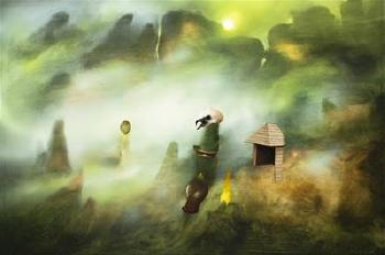 Landscape in Fog by 
																	Josef Vyletal
