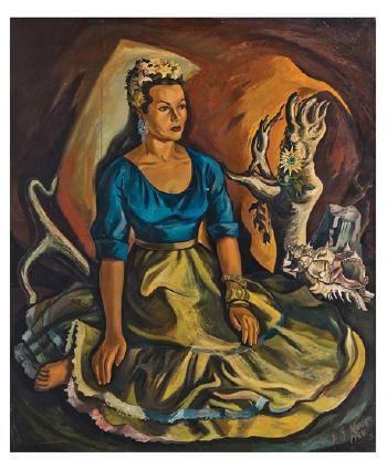 Dama con caracol by 
																	Jose Garcia Narezo