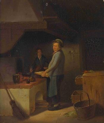 In der Küche by 
																	Karl von Enhuber