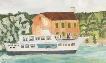 Schiff in der Lagune by 
																	Agnes Muthspiel
