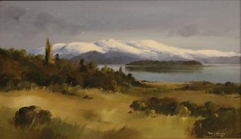Mount Tongariro and Lake Rotoaira by 
																	Peter J Wallers