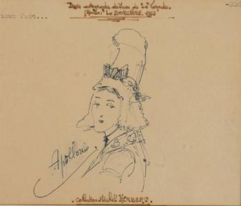 Apollonie et illustrant son roman La sorcière by 
																	Jean de la Varende