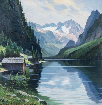 Mountain lake by 
																	Anton Ousko-Oberhoffer