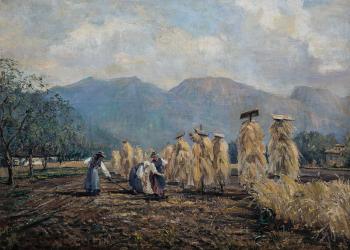 Hay harvest by 
																	Erik William Johnsen
