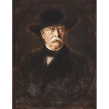 Portrait of Otto von Bismarck by 
																	Carl Langhorst