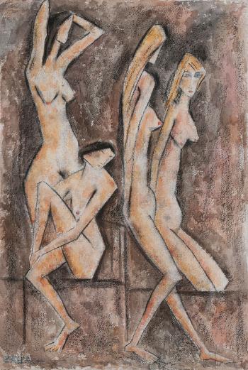 Four Nudes by 
																	Zaza Tuschmalischwili