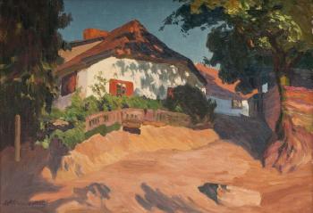 Old Farm House in Heilsberg by 
																	Wilhelm Eisenblatter