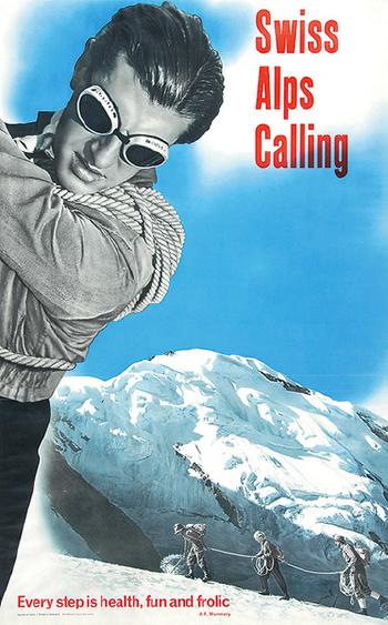 Swiss Alps Calling, Every step is health, fun and frolic by 
																	Hans Aeschbach