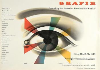 Grafik - Ausstellung des Verbandes Schweizerischer Grafiker, Kunstgewerbemuseum Zürich by 
																	Hermann Eidenbenz