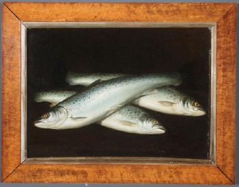 A fresh catch of trout by 
																			Alexander Dalziel