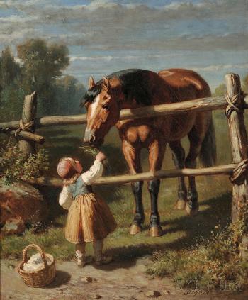 A Nibble for the Horse by 
																	Alexandre Josquin