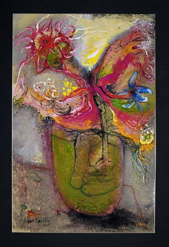 Green Flower Vase by 
																	Madhvi Parekh