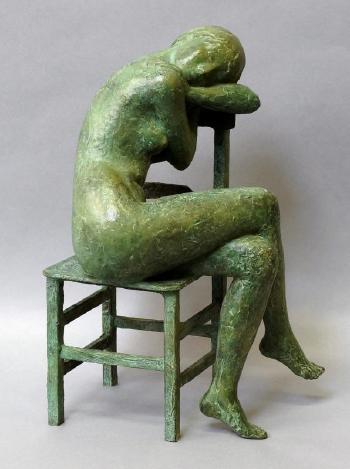 Seated nude by 
																	Sergio Unia