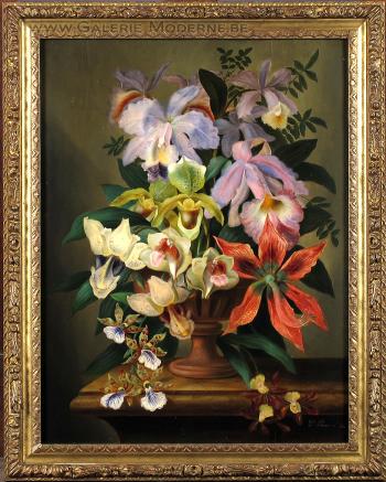 Vase garni de fleurs by 
																	Joseph Panneel