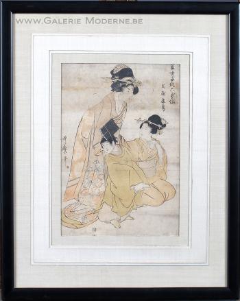 Les anciens poètes renommés by 
																	 Utamaro