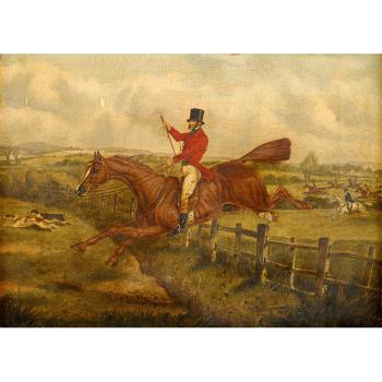 Tally Ho. Over the Fence by 
																			William Henry Hamilton Trood
