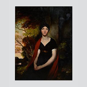 Portrait of Mrs James Carrick Moore (nee Harriet Henderson) by 
																			John James Halls