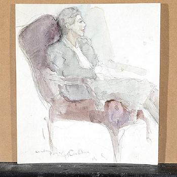 Nude; Seated Figure; Street Scene by 
																			Boris Solotareff