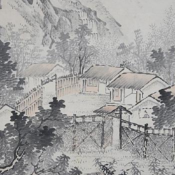 Dwelling in the mountain by 
																			 Zhang Jiakai