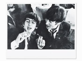 Harrison & Lennon by 
																			Bill Eppridge