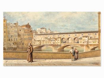 Ponte Vecchio, Florence by 
																			Domenico Pesenti