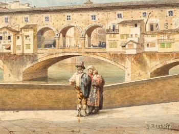 Ponte Vecchio, Florence by 
																			Domenico Pesenti