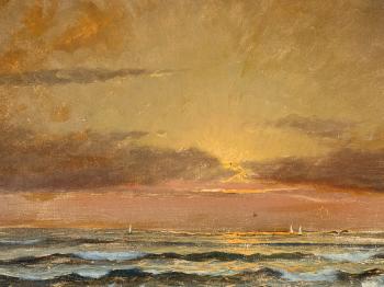 Ocean View At Sunset by 
																			Paul A Swedomsky
