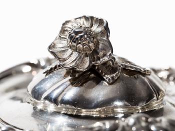 Victorian Sterling Silver Teapot by 
																			 John Watson & Son