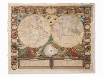 Le Globe Terrestre ... De Mr. De La Hyre by 
																			Jean-Baptiste Nollin