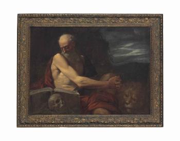 Saint Jerome In The Wilderness by 
																	Pietro Faccini