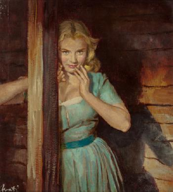 A Swell-Looking Girl, paperback cover by 
																			James Avati