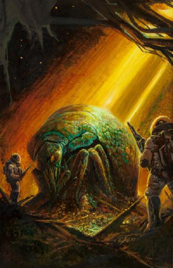 Shadow of the Scorpion, paperback cover by 
																			Bob Eggleton