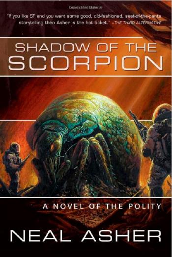 Shadow of the Scorpion, paperback cover by 
																			Bob Eggleton