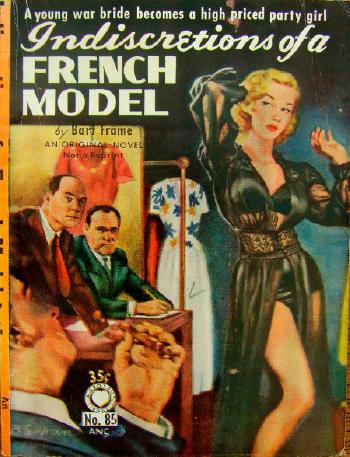 The Indiscretions of a French Model, paperback cover by 
																			Bernard Safran