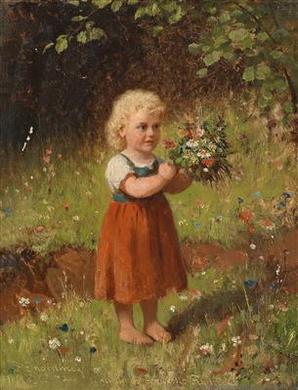 A Bouquet of Flowers by 
																	Franz Maria Ingenmey