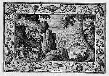 Landschaften mit Szenen des Alten und des Neuen Testaments sowie Jagdszenen by 
																			Adriaen Collaert