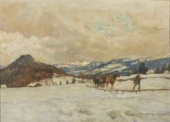 Snow Scene by 
																	Erwin Puchinger