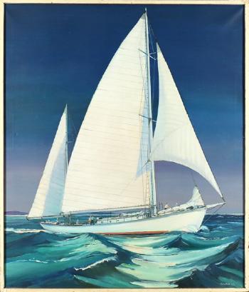 Full sail by 
																			Harold Drake Tannar