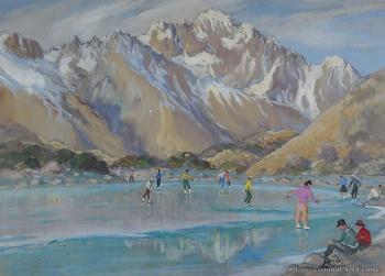 Skating on Lake Ida by 
																	Kathleen Airini Vane