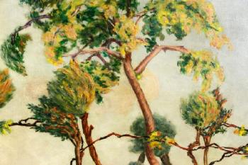 Landscape with Trees by 
																			Augusto Calabi