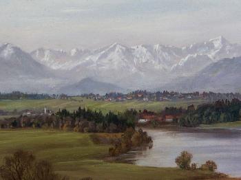 The Alps With The Riegsee by 
																			Hans Duerr