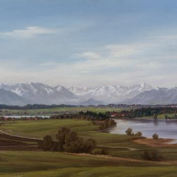 The Alps With The Riegsee by 
																			Hans Duerr