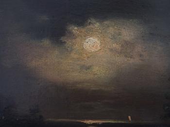 Nocturnal Seascape by 
																			Heinrich Rettig