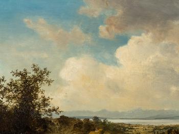 Haywain at Chiemsee Lake by 
																			Andreas Mitterfellner