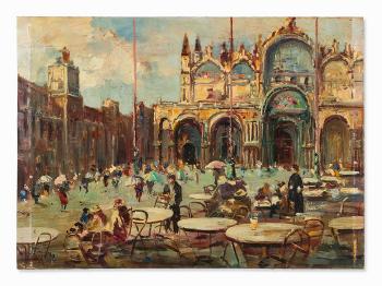 St. Mark's Square in Venice by 
																			Vincenzo Funiciello
