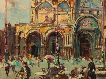 St. Mark's Square in Venice by 
																			Vincenzo Funiciello