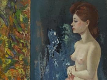 Female Nude at a Window by 
																			Eric Detthow